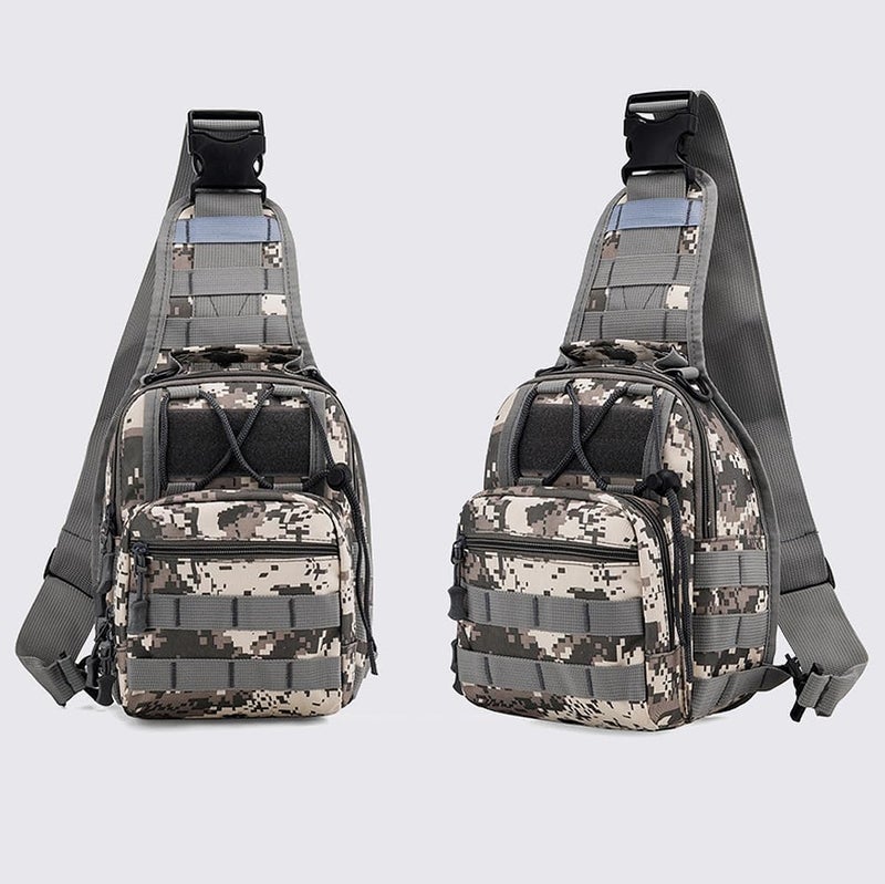 Viriber Tactical Backpack, Waterproof Military Cross-body Molle Sling Shoulder Backpack Chest Bag for Outdoor Every Day Carry Camouflage C - Image 1